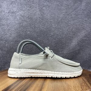 Hey Dude Wendy Women's Size 7 Gray Slip On Moc Loafer Shoe Sneaker EUC